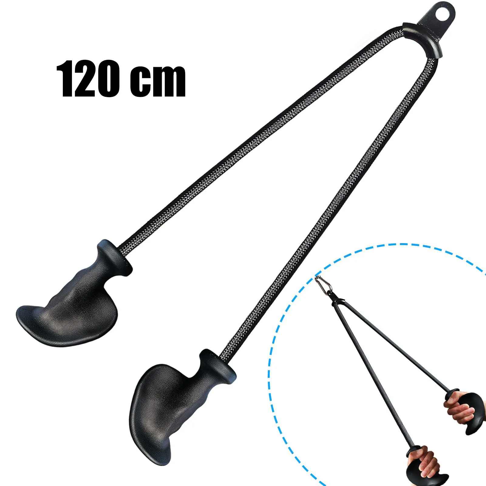 Lat Pulldown Cable - Ergonomik Triceps Halat, Kolay Tutma, Kaymaz,