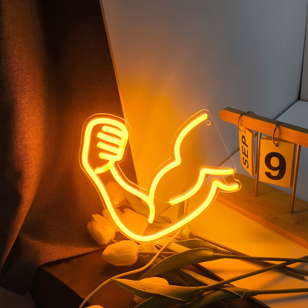 Home Gym Neon Sign - Fitness Motivasyon Lambası - Kaslı Neon