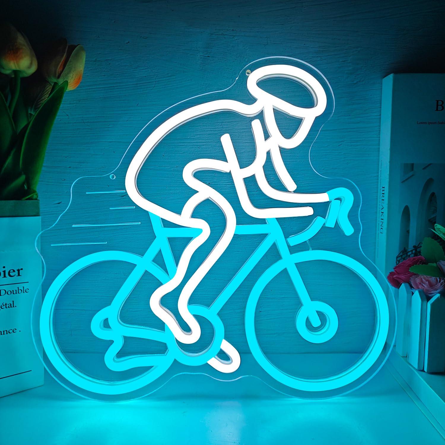 Bisikletçi Neon Tabelası Kısıl - Home Gym Neon Sign incelemesi ve fiyatı