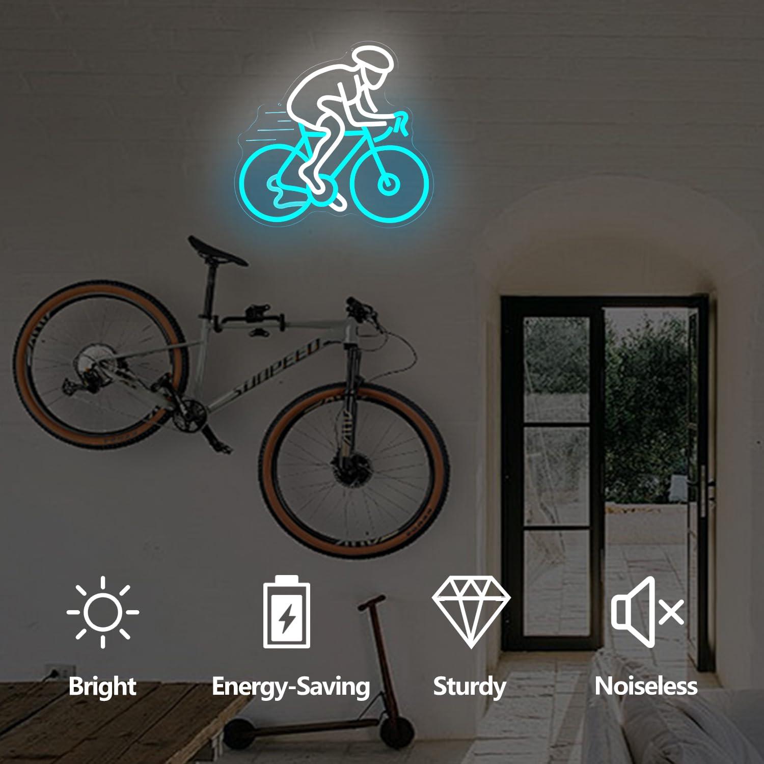 Bisikletçi Neon Tabelası Kısıl - Home Gym Neon Sign incelemesi ve fiyatı
