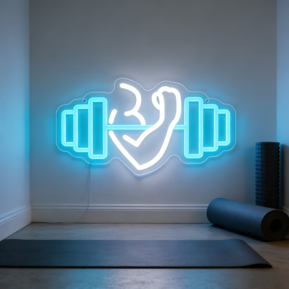 Biceps Dambıl Neon Tabela LED  - Home Gym Neon Sign incelemesi ve fiyatı
