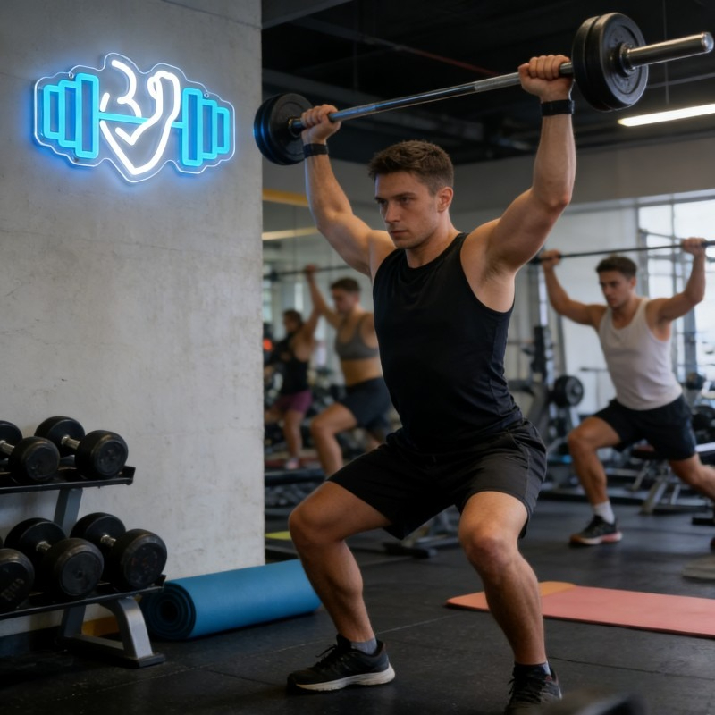 Biceps Dambıl Neon Tabela LED  - Home Gym Neon Sign incelemesi ve fiyatı