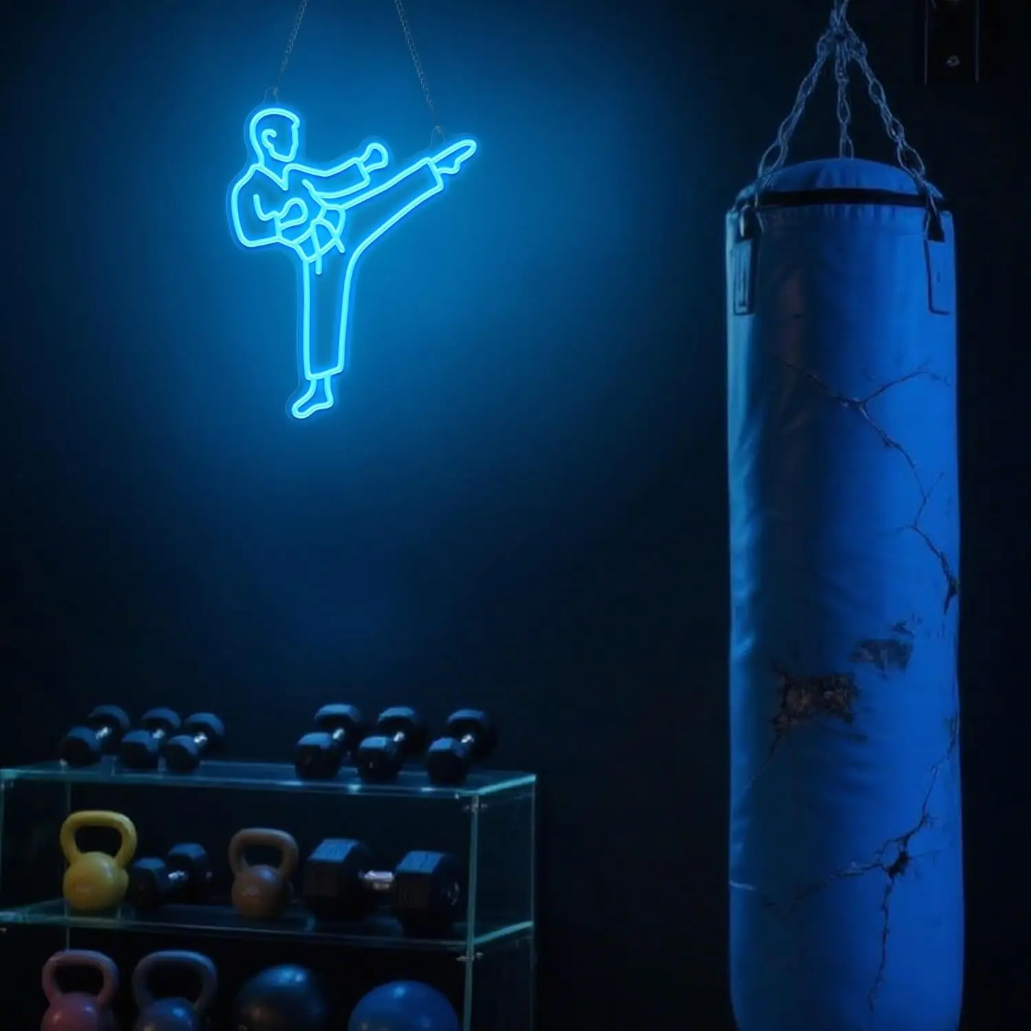 Karate Adam Neon Tabelası, Mav - Home Gym Neon Sign incelemesi ve fiyatı